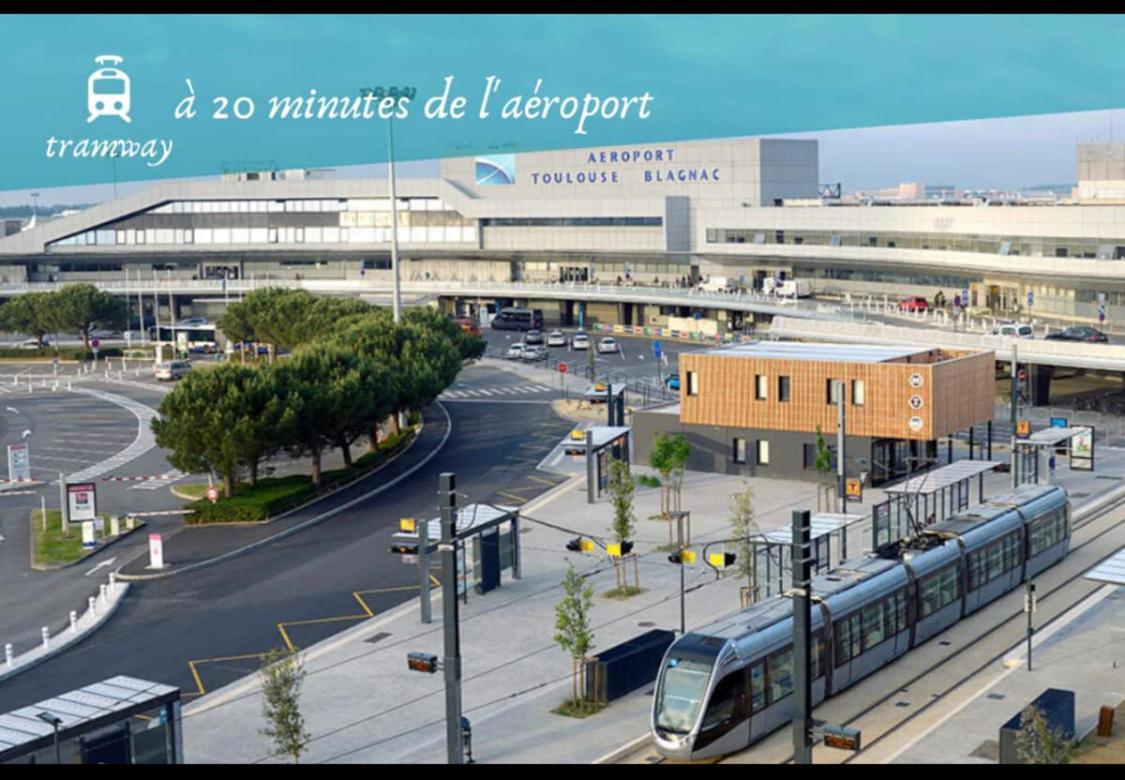 L Oasis studio proche hôpital et aéroport Piscine Parking &Netflix Toulouse Exterior foto